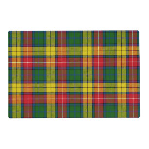 Red Yellow Green Plaid Placemat
