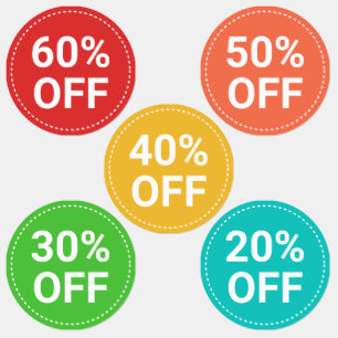 Red Yellow Green Small Business Sales 60% Off Labels
