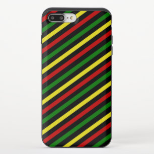 Red Yellow Green Striped iPhone 8/7 Plus Slider Case