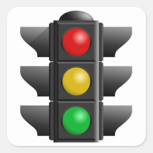 Red Yellow Green Traffic Light Sticker