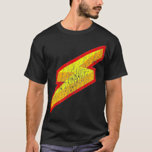 Red Yellow Lightning Bolt Retro Vintage Gift T-Shirt
