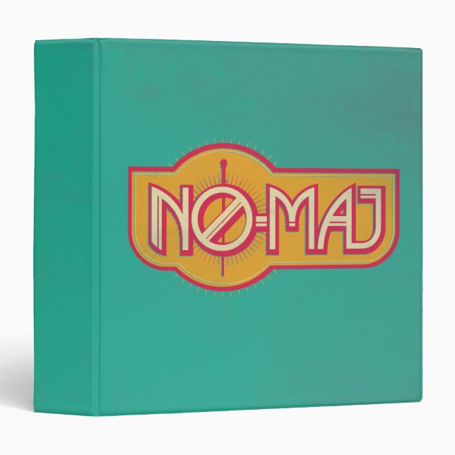 Red & Yellow NO-MAJ™ Badge Binder (Front/Spine)