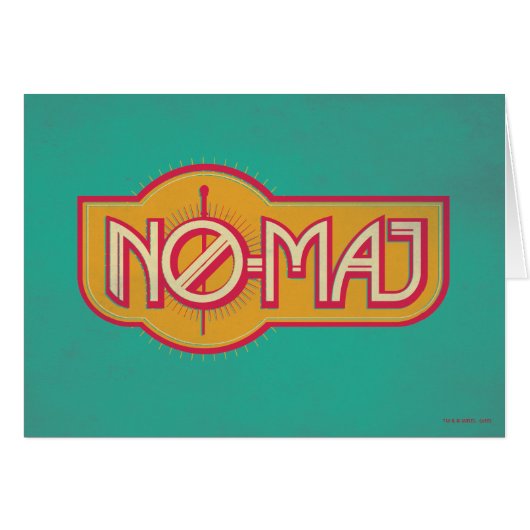 Red & Yellow NO-MAJ™ Badge Cards (Front Horizontal)
