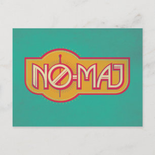 Red & Yellow NO-MAJ™ Badge Postcard