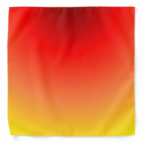 Red Yellow Ombre color Bandana