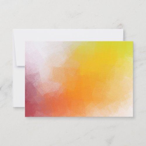 Red Yellow Orange Green Modern Abstract Artwork Note Card