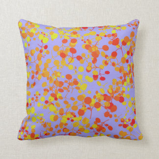 Red Yellow Orange Honesty Seeds Design Throw Pillow