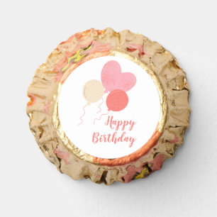 Red Yellow Pink Cute Balloons Happy Birthday Reese's Peanut Butter Cups
