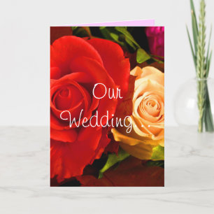 Red Yellow Rose Invitation