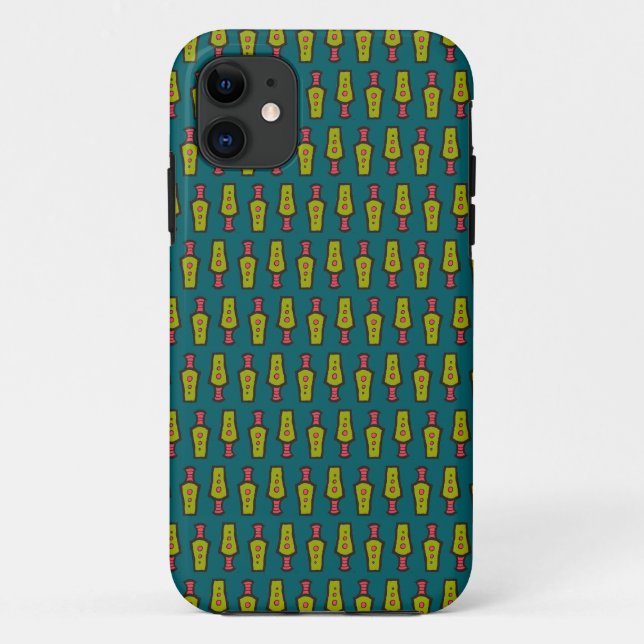 Red Yellow Teal Tribal: iPhone 5/5s Case (Back)