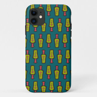 Red, Yellow, Teal, Tribal Pattern iPhone 5/5s Case