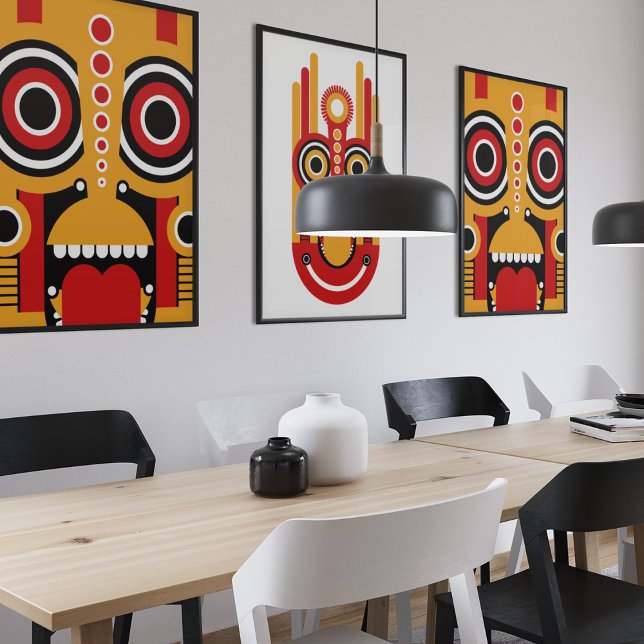 Red Yellow Tiki Gallery Wrap (Creator Uploaded)