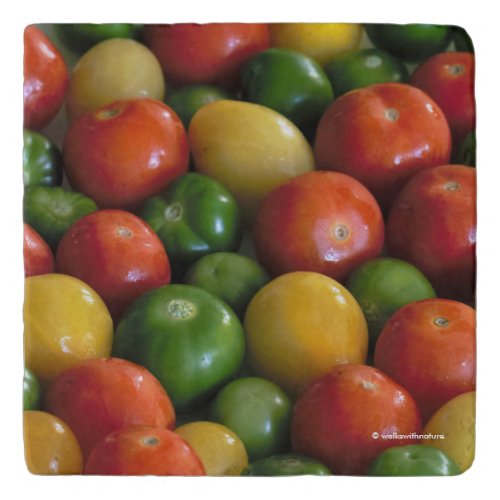 Red Yellow Tomatoes and Green Tomatillos Trivet