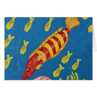 Red & Yellow Tropical Fish Cards