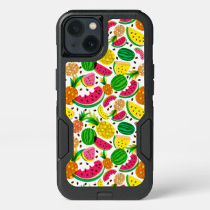 Red & Yellow Tropical Fruit Pattern iPhone 13 Case
