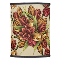 Red yellow Tulips Bouquet Pattern Lamp Shade