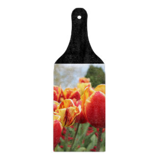 red/Yellow tulips Cutting Board