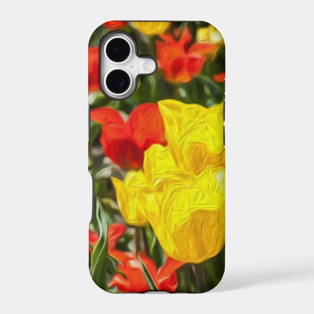 Red & Yellow Tulips Iphone Case (Back)