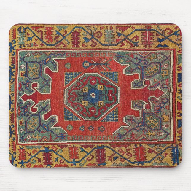 Red-Yellow Turkish Design - Mousepad - HAMbyWG (Front)