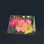 Red Yellow Vintage Rose Roses Flowers Birthday Card<br><div class="desc">Red Yellow Vintage Rose Roses Flowers Birthday Card. Designed from one of original floral photo from my garden.</div>