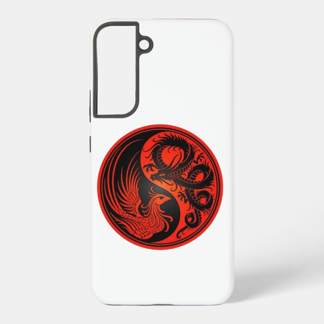 Red Yin Yang Samsung Galaxy Case (Back)