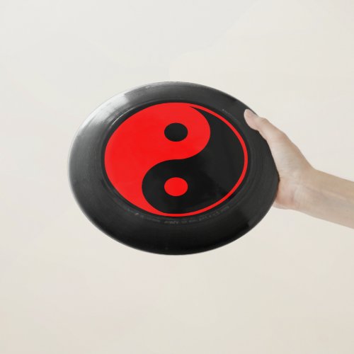 Red Yin Yang Symbol Wham_O Frisbee