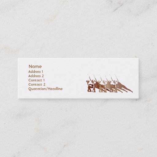Customizable Red Yoga - Skinny Business Card Templates