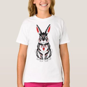 Red Yokai Rabbit – Japanese Spirit Guardian in B T-Shirt