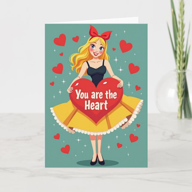 Red You Are My Heart Card (Front)