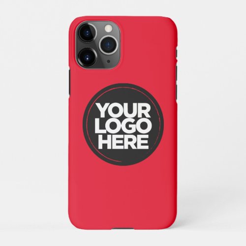 Red Your Logo  Simple Logo Replacement iPhone 11Pro Case