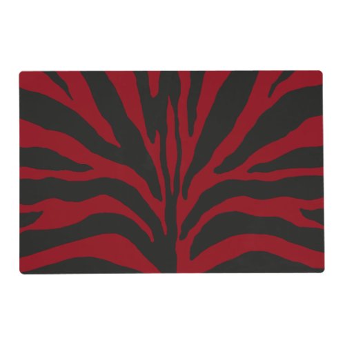 Red Zebra Placemat