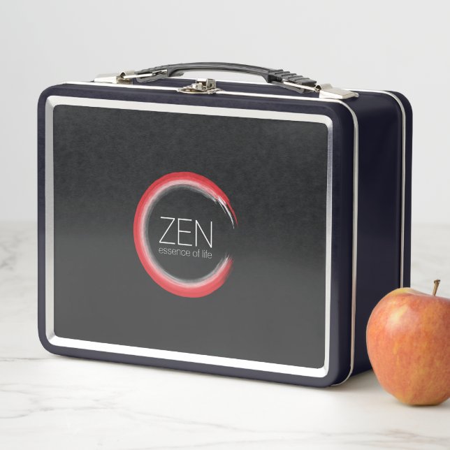 Red Zen Metal Lunch Box (In Situ)