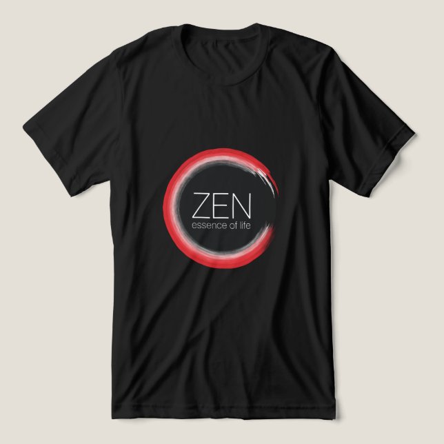 Red Zen Tri-Blend Shirt (Design Front)