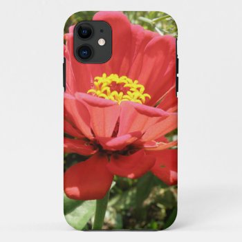 Red Zinnia Iphone 5 Case by Fallen_Angel_483 at Zazzle