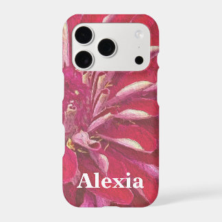Red Zinnias Flowers iPhone 17 Pro Case