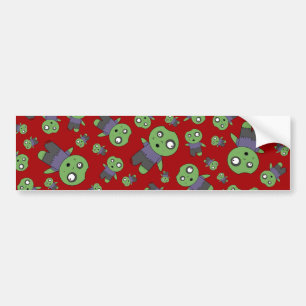 Red zombies bumper sticker