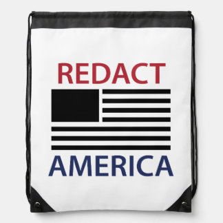 REDACT AMERICA T-Shirt Drawstring Bag