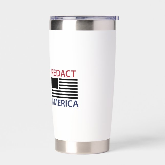 REDACT AMERICA T-Shirt Insulated Tumbler (Left)