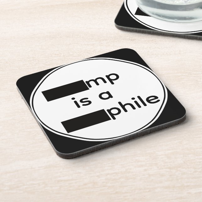 Redacted Beverage Coaster (Left Side)