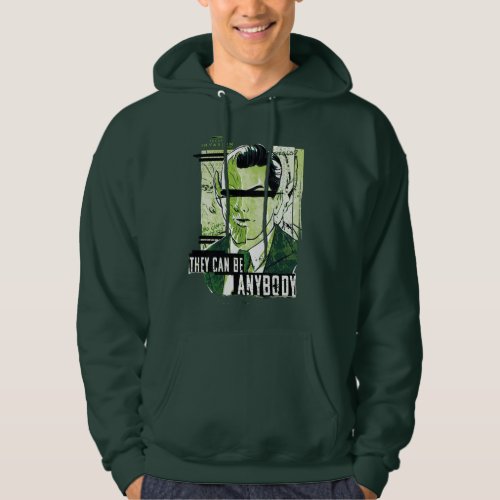 Redacted Skrull Human Collage Illustration Hoodie