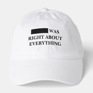 Redacted was right about everything hat