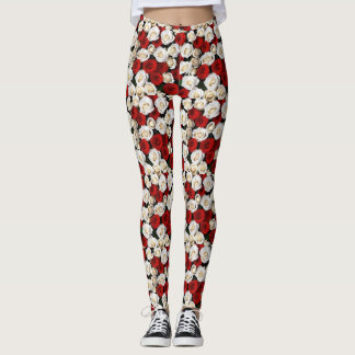 RedandWhiteRoses Leggings