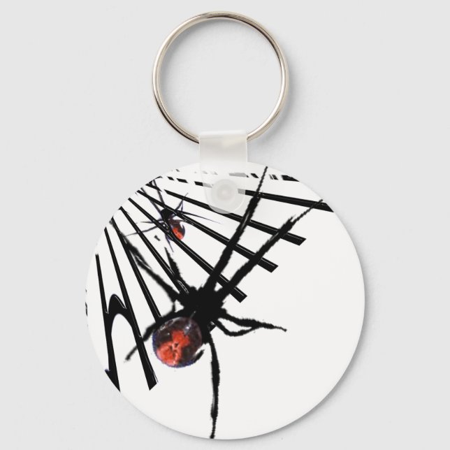 Redback Spider Keychain (Front)