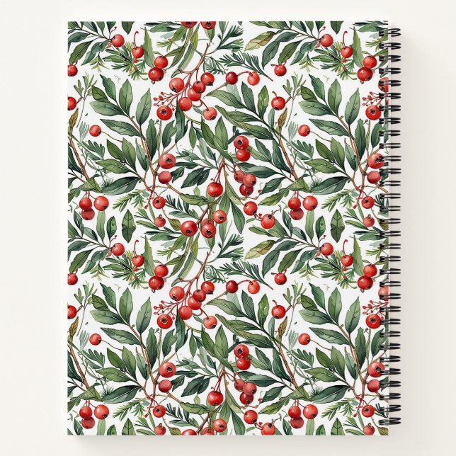 Redberry Christmas Notebook (Back)