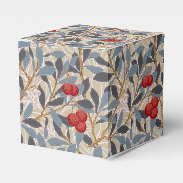 Redberry Tree, William Morris Favor Boxes (Front Side)