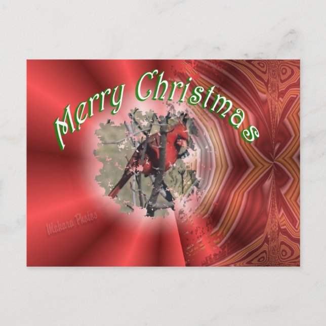 Redbird MC-customize Holiday Postcard (Front)