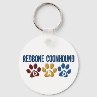 REDBONE COONHOUND Dad Paw Print 1 Keychain
