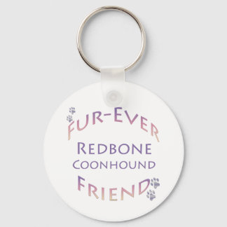 Redbone Coonhound Furever Friend Keychain