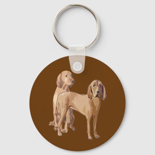 redbone coonhound keychain