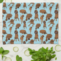 Black and Tan Coonhound Dish Towel